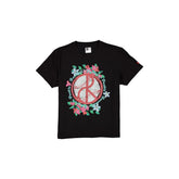 Pericos de Puebla Black Floral T-Shirt