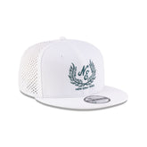 New Era Cap Laurel Wreath White 9FIFTY Snapback Hat