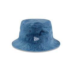 New Era Cap Square Logo Light Denim Bucket Hat