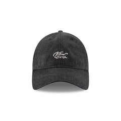 New Era Cap Handwritten Black Denim 9TWENTY Easy Snap Hat
