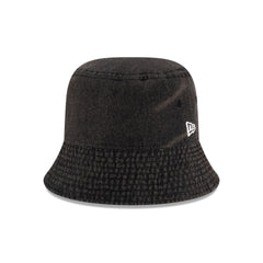 New Era Cap Black Denim Bucket Hat