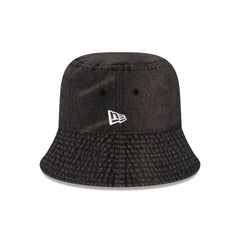 New Era Cap Black Denim Bucket Hat