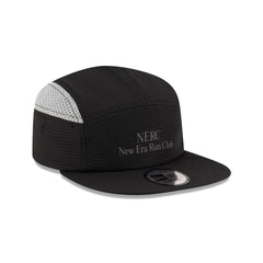 New Era Cap Run Club Black Camper Strapback Hat