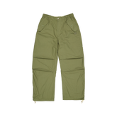New Era Branded Loose Military Cargo Green Bark Pants