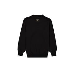 New Era Cap Black Knit Long-Sleeve Polo