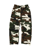 New Era Branded Woodland Camo Cargo Pants