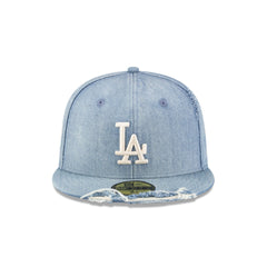 Los Angeles Dodgers Distressed Denim 59FIFTY Fitted Hat
