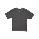 New Era Cap Washed Black Waffle T-Shirt