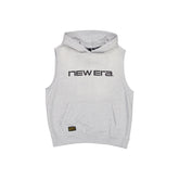 New Era Cap Originators Heather Gray Sleeveless Hoodie