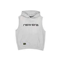 New Era Cap Originators Heather Gray Sleeveless Hoodie