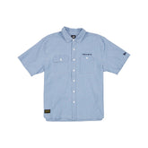 New Era Cap Originators Chambray Light Blue Button Up Shirt