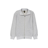 New Era Cap Black Label Knit Heather Gray Zip-Up Jacket
