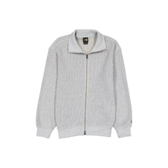 New Era Cap Black Label Knit Heather Gray Zip-Up Jacket