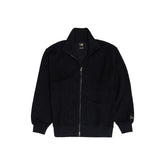 New Era Cap Black Label Knit Black Zip-Up Jacket