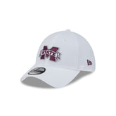 Mississippi State Bulldogs Optic White 39THIRTY Stretch Fit Hat