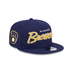 Milwaukee Brewers Wordmark 9FIFTY Snapback Hat