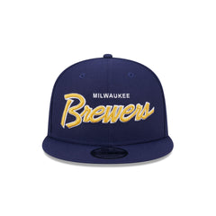 Milwaukee Brewers Wordmark 9FIFTY Snapback Hat