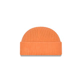 New Era Cap Orange Ribbed Skully Knit Beanie