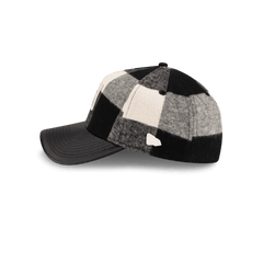 Lumber Plaid College White 9FORTY A-Frame Adjustable Hat