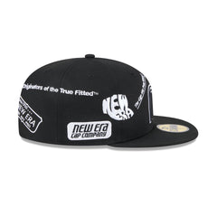 Mexico Baseball New Era Anniversary Logos Black 59FIFTY Fitted Hat