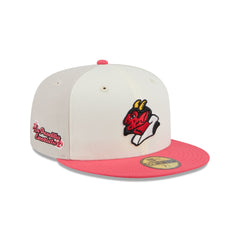 Diablos Rojos del M��xico Two-Tone Coral 59FIFTY Fitted Hat