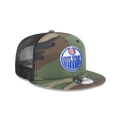 Edmonton Oilers Camo 9FIFTY Trucker Hat