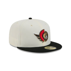 Ottawa Senators Chrome White 59FIFTY Fitted Hat
