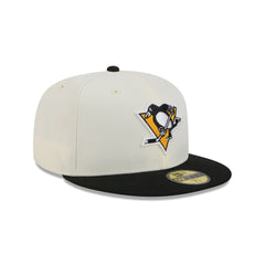 Pittsburgh Penguins Chrome White 59FIFTY Fitted Hat