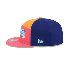 Philadelphia 76ers Coral Split Panel 9FIFTY Snapback Hat
