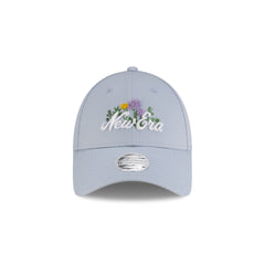 New Era Cap Beaded Floral Pastel Blue Women's 9FORTY Adjustable Hat