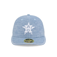 Houston Astros Hand Stitched Chambray Low Profile 59FIFTY Fitted Hat