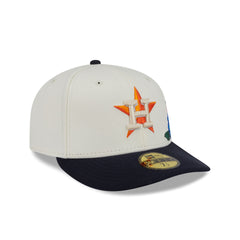 Houston Astros Tonal Florals White 59FIFTY Fitted Hat