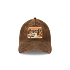 Detroit Tigers Vintage Landscape Brown 9TWENTY A-Frame Trucker Hat