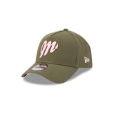 Diablos Rojos del M��xico Olive 9FORTY A-Frame Snapback Hat
