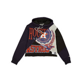 Houston Astros Team Split Women's Cropped Hoodie
