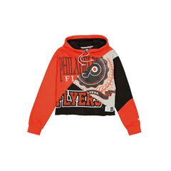 Philadelphia Flyers Team Split Women's Cropped Hoodie