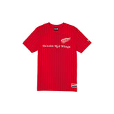 Detroit Red Wings Throwback Retro Pinstripe T-Shirt