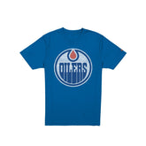 Edmonton Oilers Wash Logo Short-Sleeve T-Shirt
