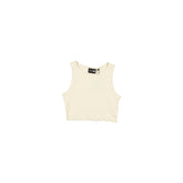 Los Angeles Dodgers Tonel Cropped Rib Light Beige Women's Tank Top