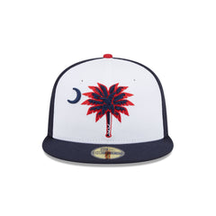 Myrtle Beach Pelicans Theme Night Navy Sidepatch 59FIFTY Fitted Hat