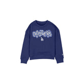 Los Angeles Dodgers Flip Sequin Girls Crewneck