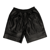 New Era Branded Marauder Leather Shorts