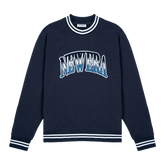 New Era Branded Ombre Navy Crewneck