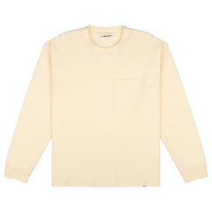 New Era Branded Alden Heavyweight Chrome White Long Sleeve Pocket T-Shirt