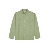 New Era Branded Green Bark Military Shacket