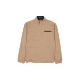 New Era Branded Taupe Gray Golf Half-Zip