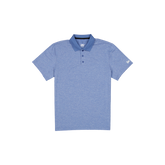 New Era Branded Golf Heather Indigo Blue Polo