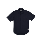 New Era Branded Seersucker Ellicott Button Up Navy Shirt