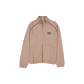 New Era Branded Shoreline Taupe Gray Full-Zip Track Jacket