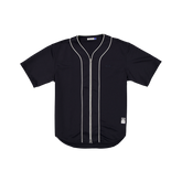 New Era Branded Piping Full-Zip Baseball Navy Jersey